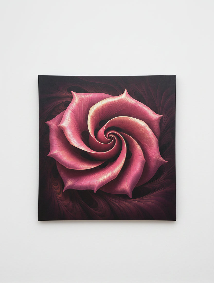 Rosette Spiral Wall Art 16" x 16" Gallery-Wrapped Print