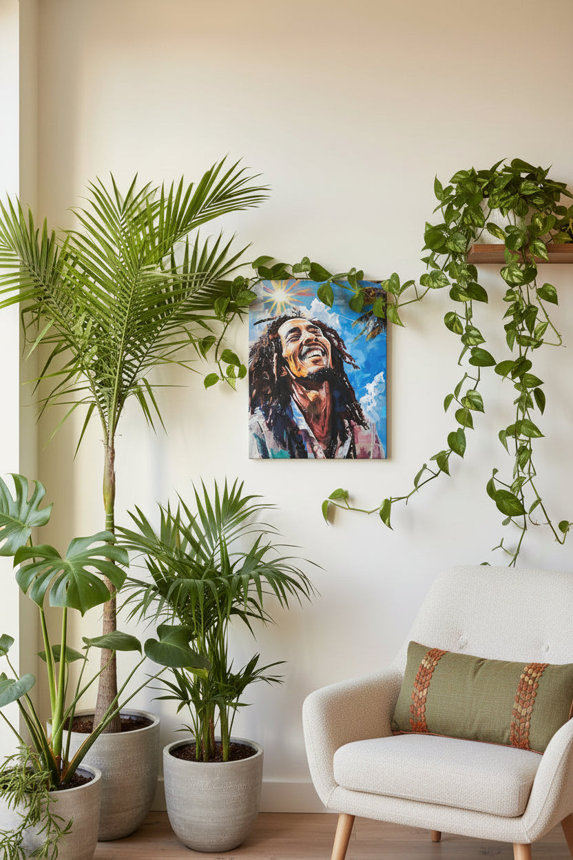 Bob Marley 16inx20in - Varnished Canvas Print
