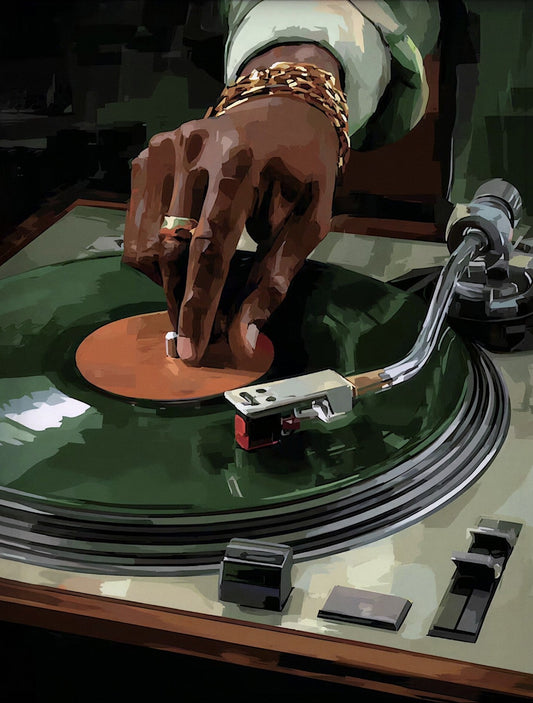 On the One | DJ Canvas Print | Turntable Music Wall Art