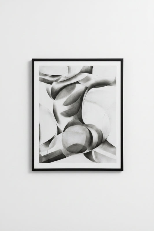 Corné Akkers "Roundism II" Framed 16in x 20in Canvas