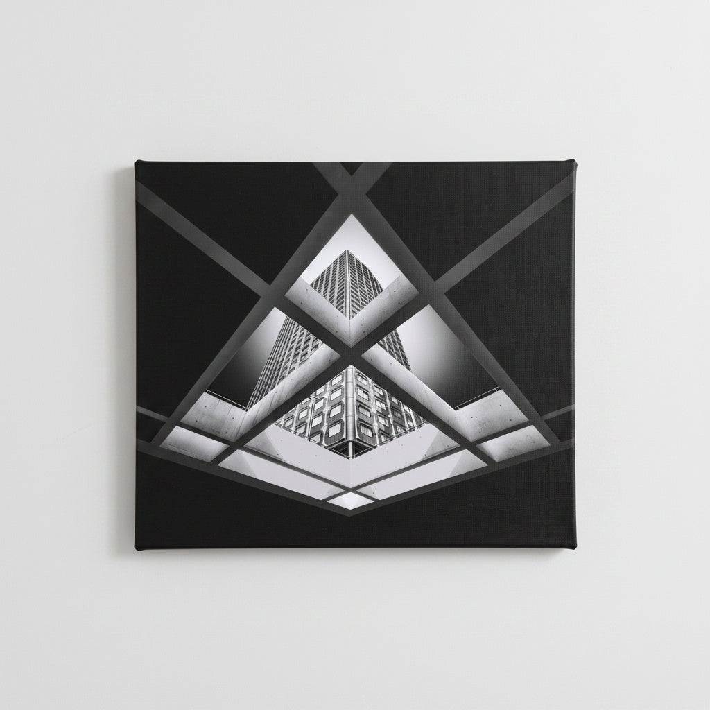"Beaugranelle" Black and White Photo 16in x 20in Canvas Print