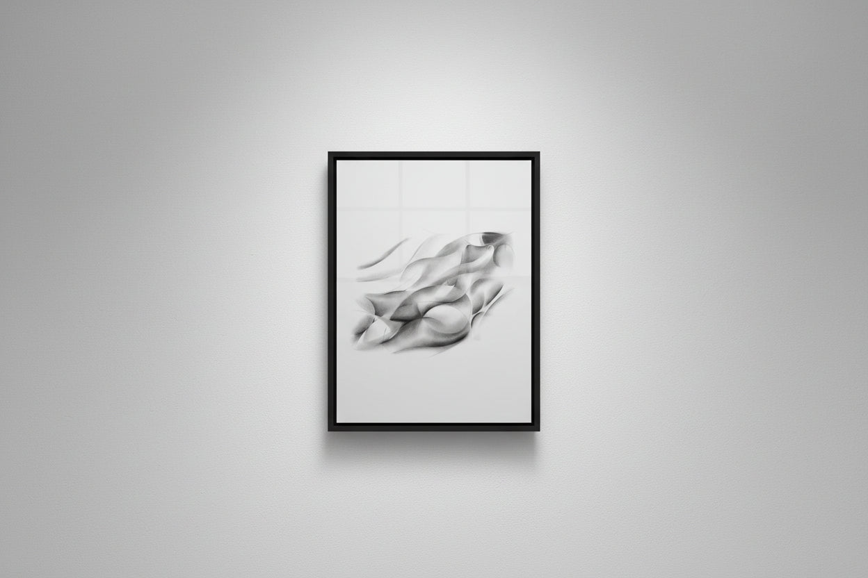 Corné Akkers "Roundism III" Framed 16in x 20in Canvas