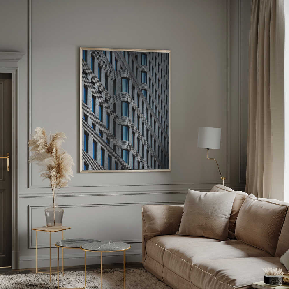 Wall art curvaceous facade