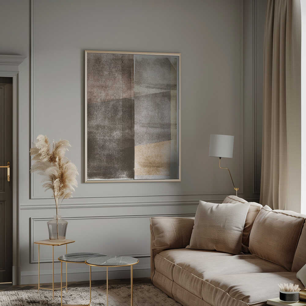 Wall art Earth Tones Texture Shapes