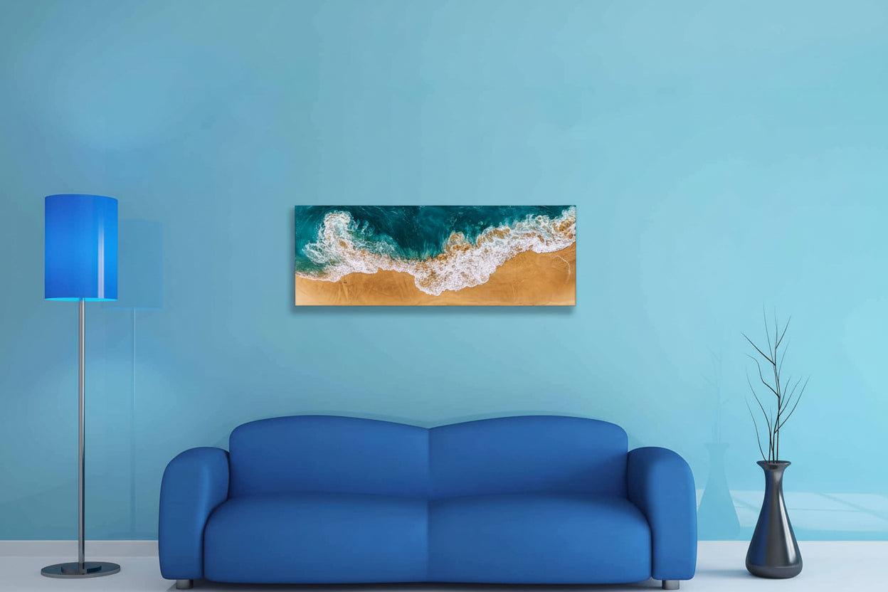 Beach View Canvas Print 48" x 16"