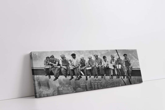 "Lunch" Iconic Photograph 36"x12" Wall Art