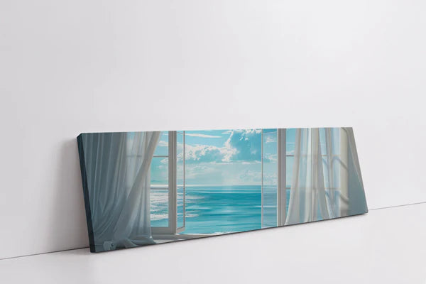 Room with a view 48" x 16" Varnished Canvas Print