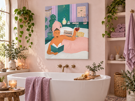 The Ritual | Canvas Print | Figurative Self-Care Wall Art