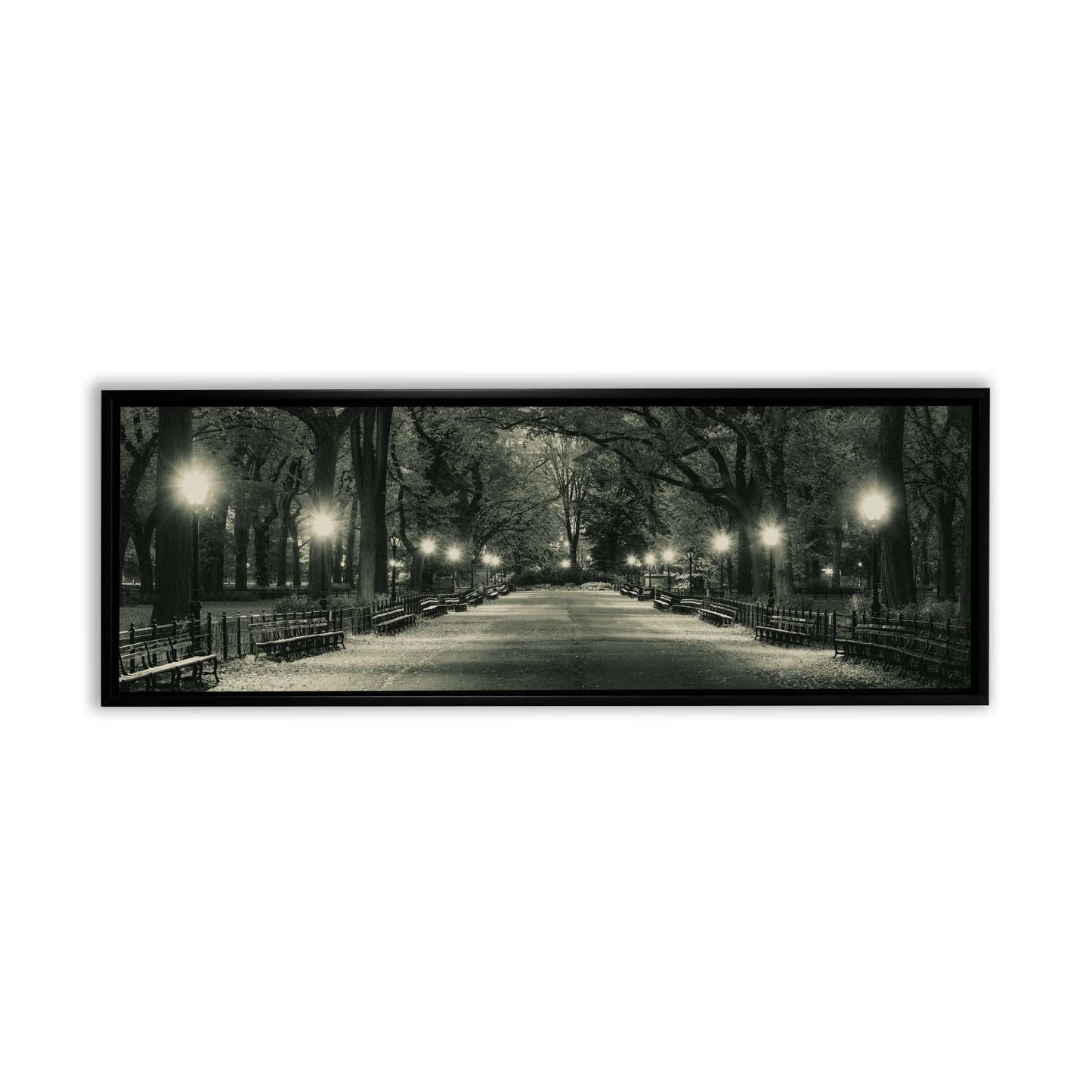 sample wall art Manhattan-Central Park in black Frame