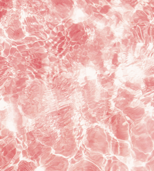 Pink Clear Waters 8"x 8" Varnished Canvas Print
