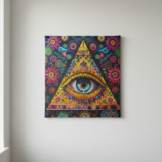 Illuminati Floral Wall Art 16in x 20in Varnished Canvas