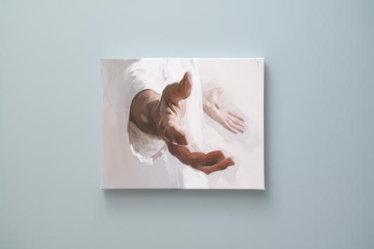 God's Hand — canvas on a wall