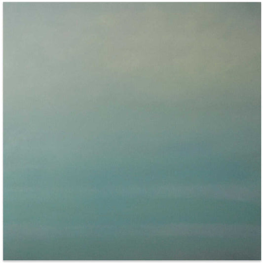Into the Open by Mark Russell Jones — teal and sage abstract artwork, front view