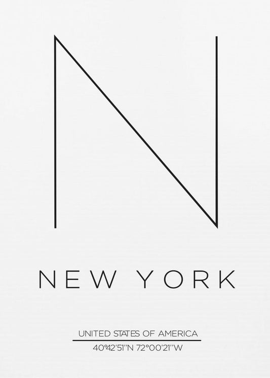 NEW YORK by THE MIUUS STUDIO — artwork front view