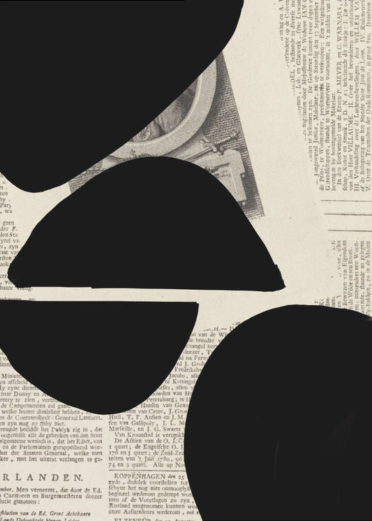 Abstract Paper VIII Wall Artwork In Black Floating Frame