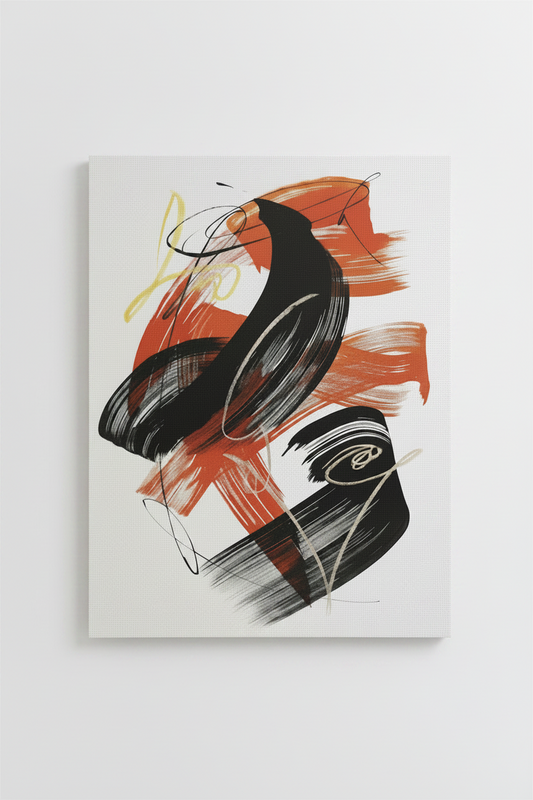Mette Rix "Dynamic Abstraction" Series 11in x 14in Fine Art Print