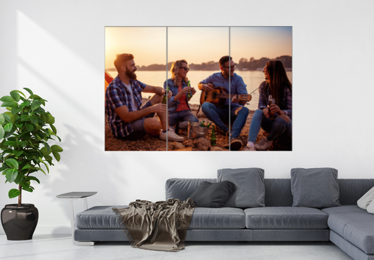 3-panel canvas print set sample friends