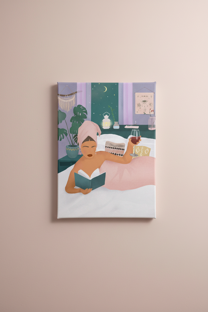 "Self Care" Wall Art 11in x 14in Canvas Print