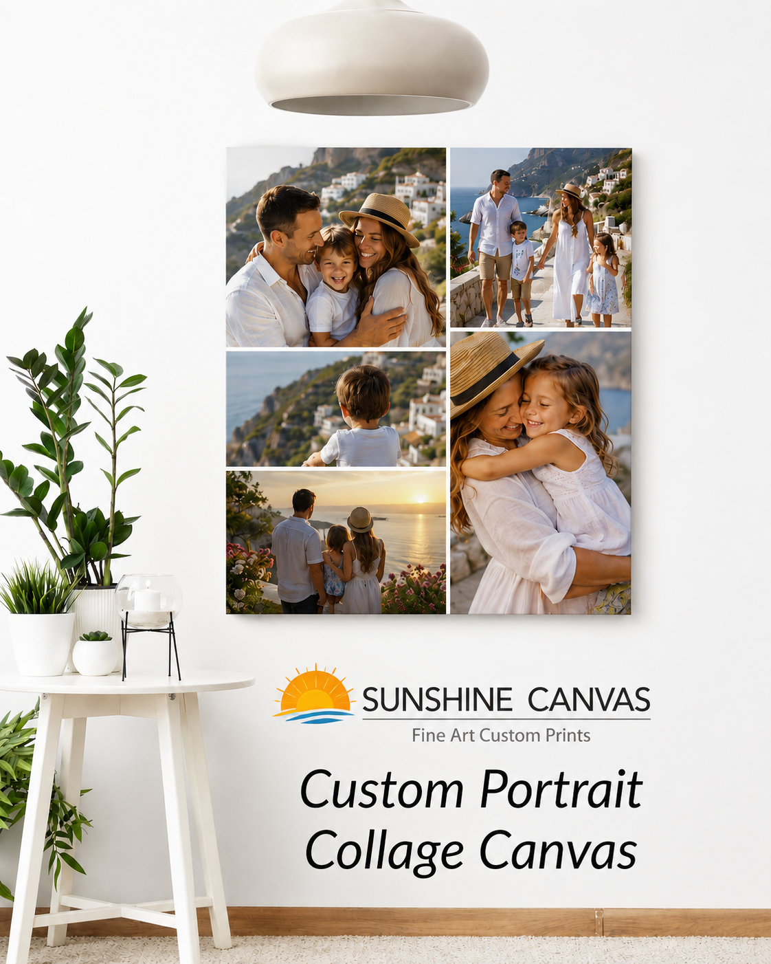 Photo collage canvas-4 photos-16X20 inches