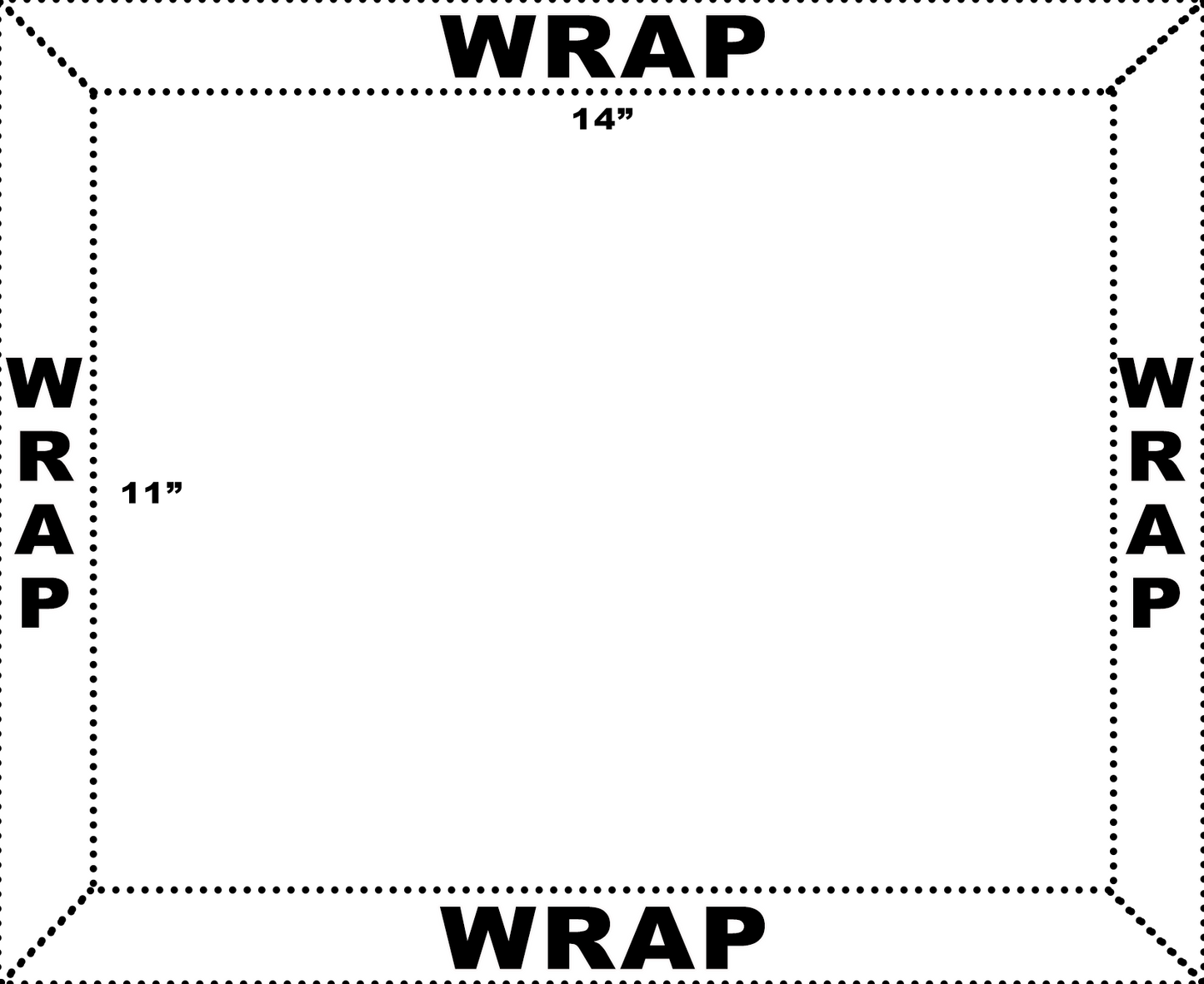 custom print canvas 36X18 Inches-Edges WRAP Landscape