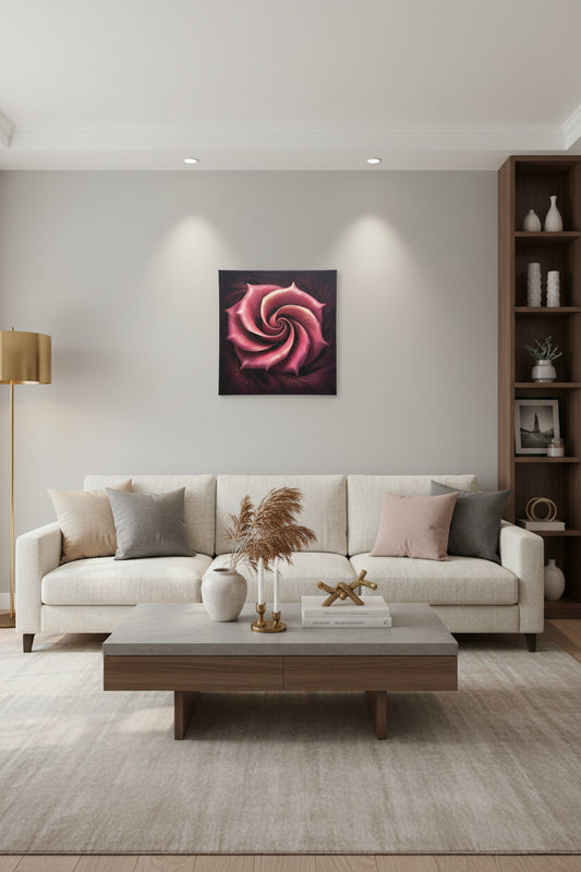 Rosette Spiral Wall Art 16" x 16" Gallery-Wrapped Print
