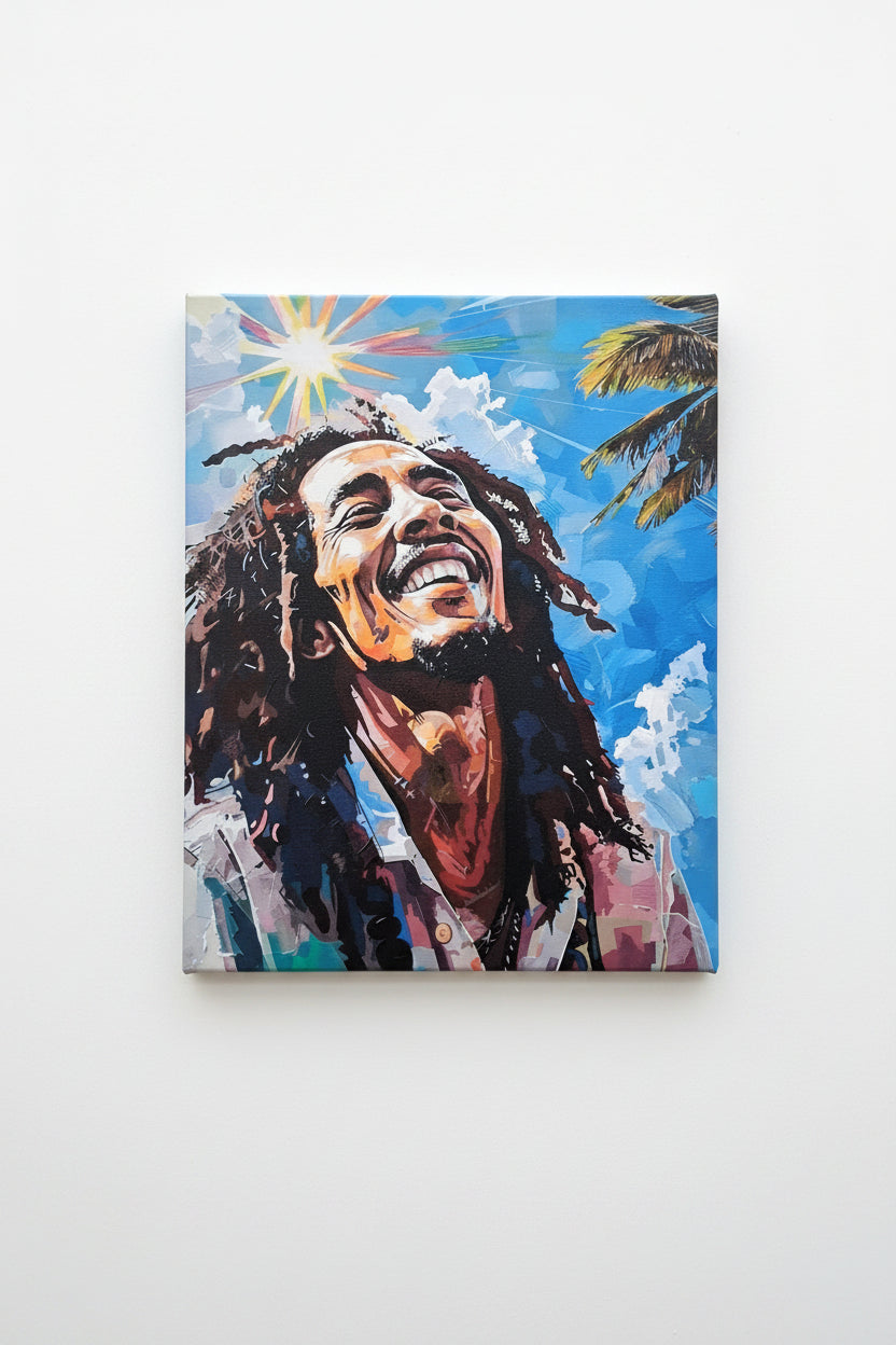 Bob Marley 16inx20in - Varnished Canvas Print
