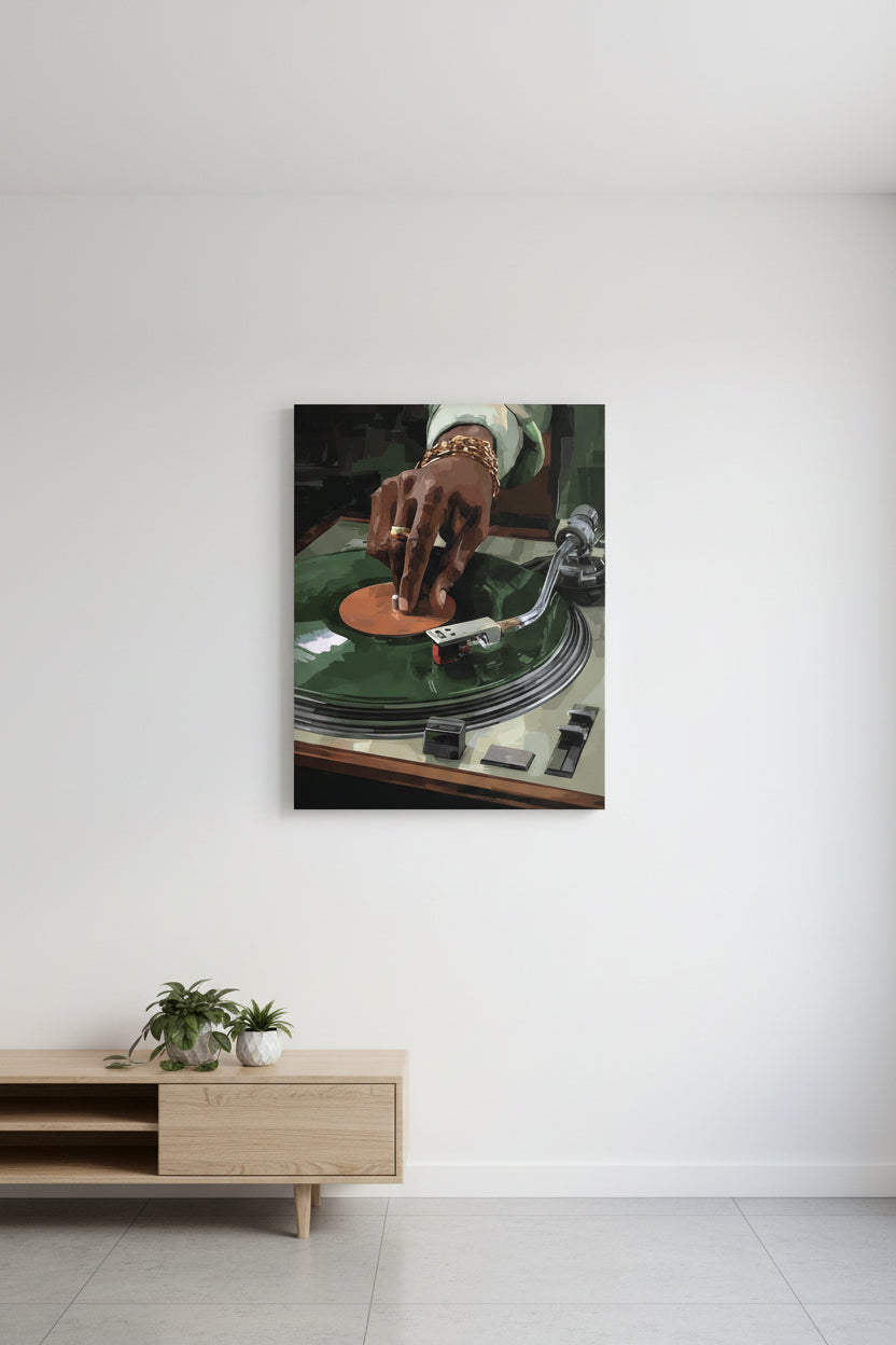 DJ's Closeup Wall Art 16in x 20in Varnished Canvas