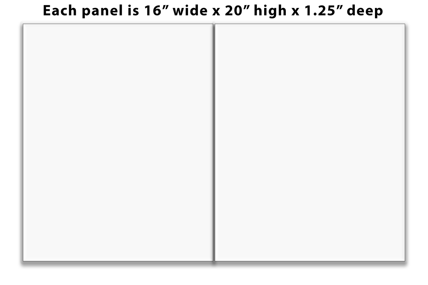 split Canvas Print 2-panel diptych no frame