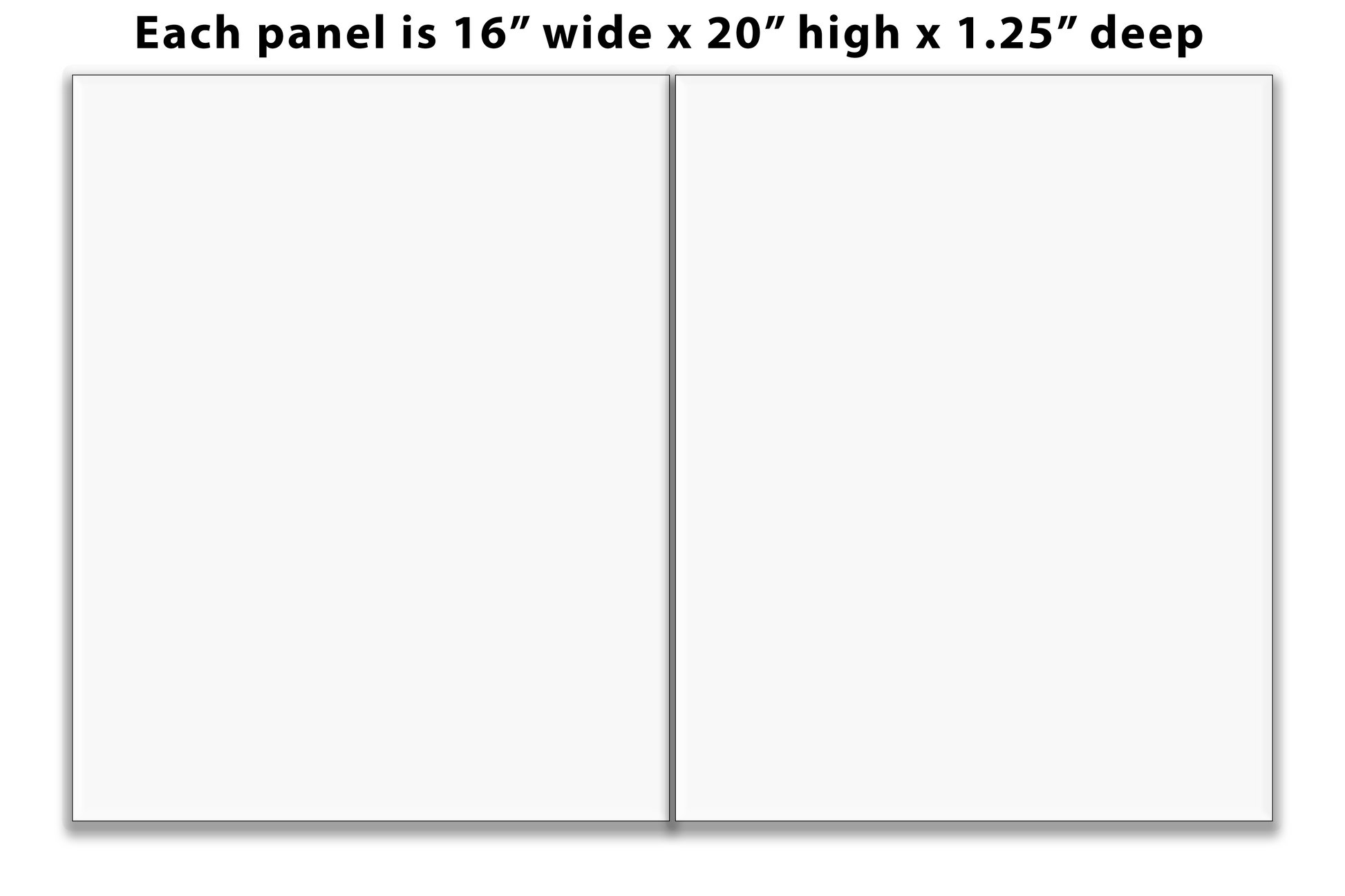 split Canvas Print 2-panel diptych no frame