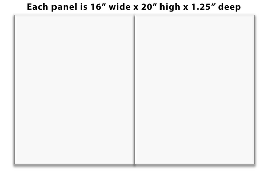 split Canvas Print 2-panel diptych no frame