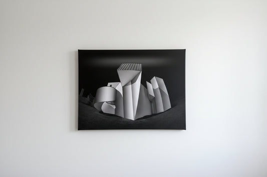 "The Vitra" Black and White Photograph on 16in x 20in Canvas
