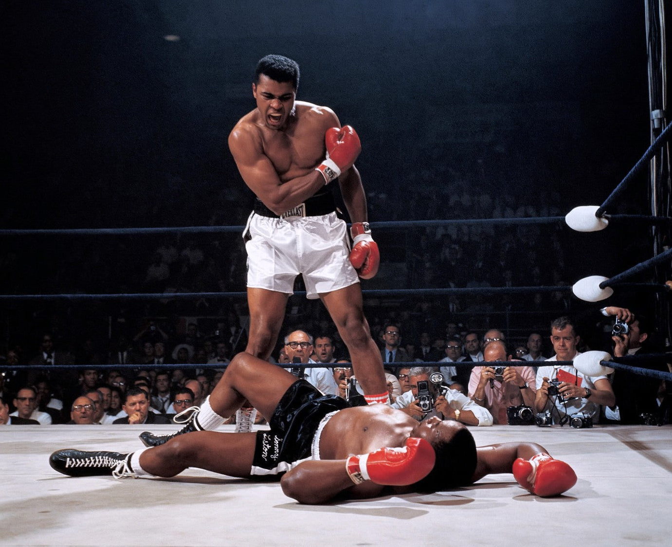 Ali vs Liston 20 in x 16 in Varnished Print Canvas