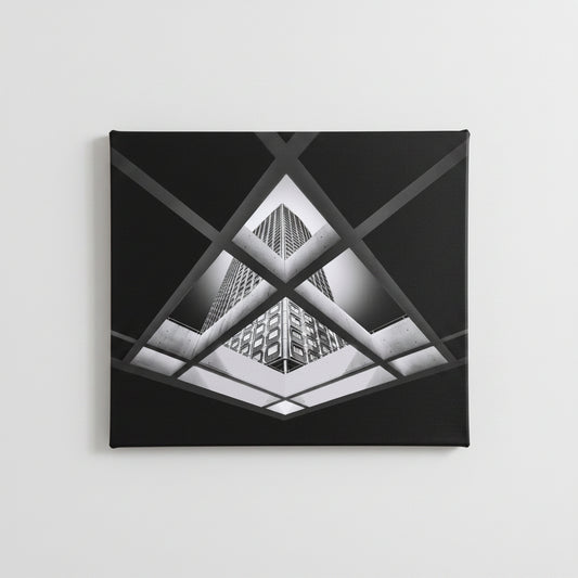 "Beaugranelle" Black and White Photo 16in x 20in Framed Canvas Print