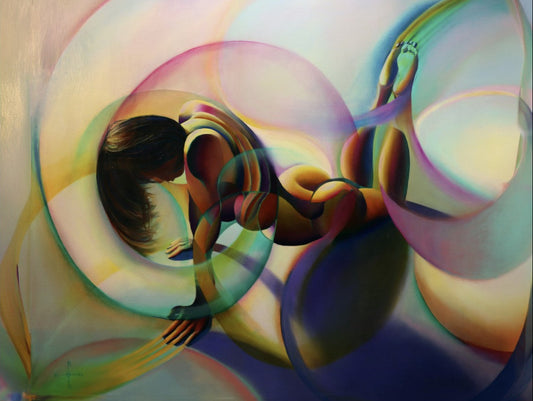 Corné Akkers "Roundism I " 20in x 16in Canvas Print