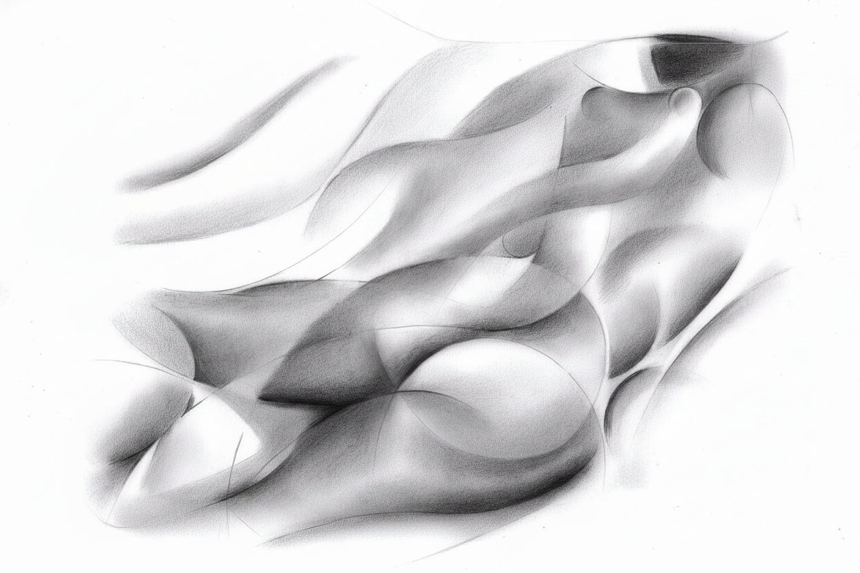 Corné Akkers "Roundism III" Framed 16in x 20in Canvas