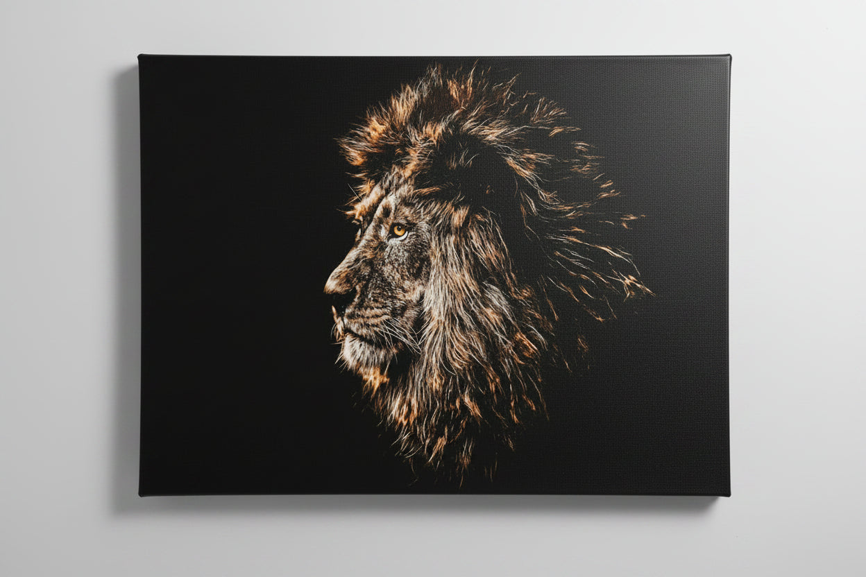 Louis Vuitton Lion 20" x 16" Varnished Canvas Print