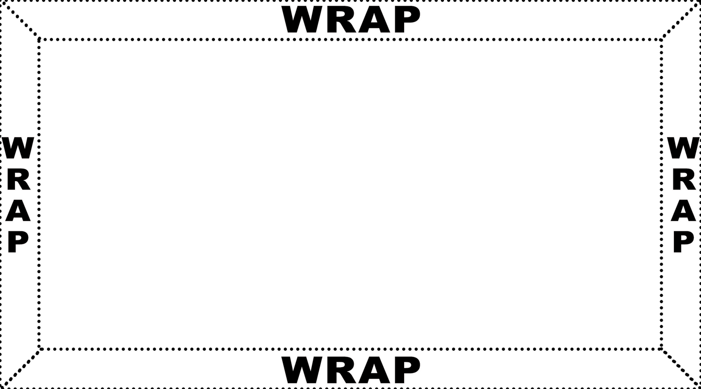 custom print canvas 40X20 Inches-Edges WRAP Landscape