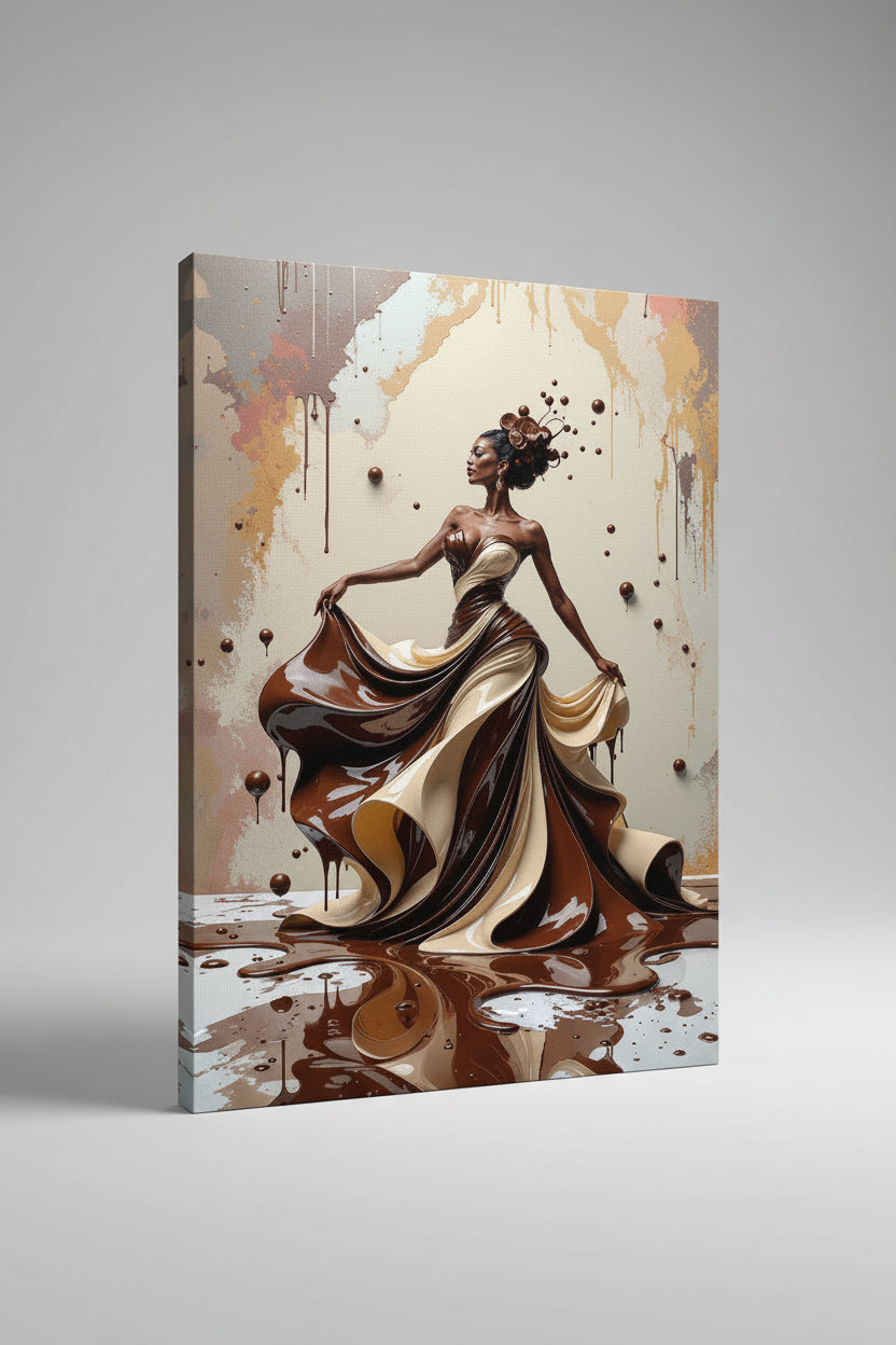 Sweet Chocolate Wall Art 24"x36" - Varnished Canvas Print