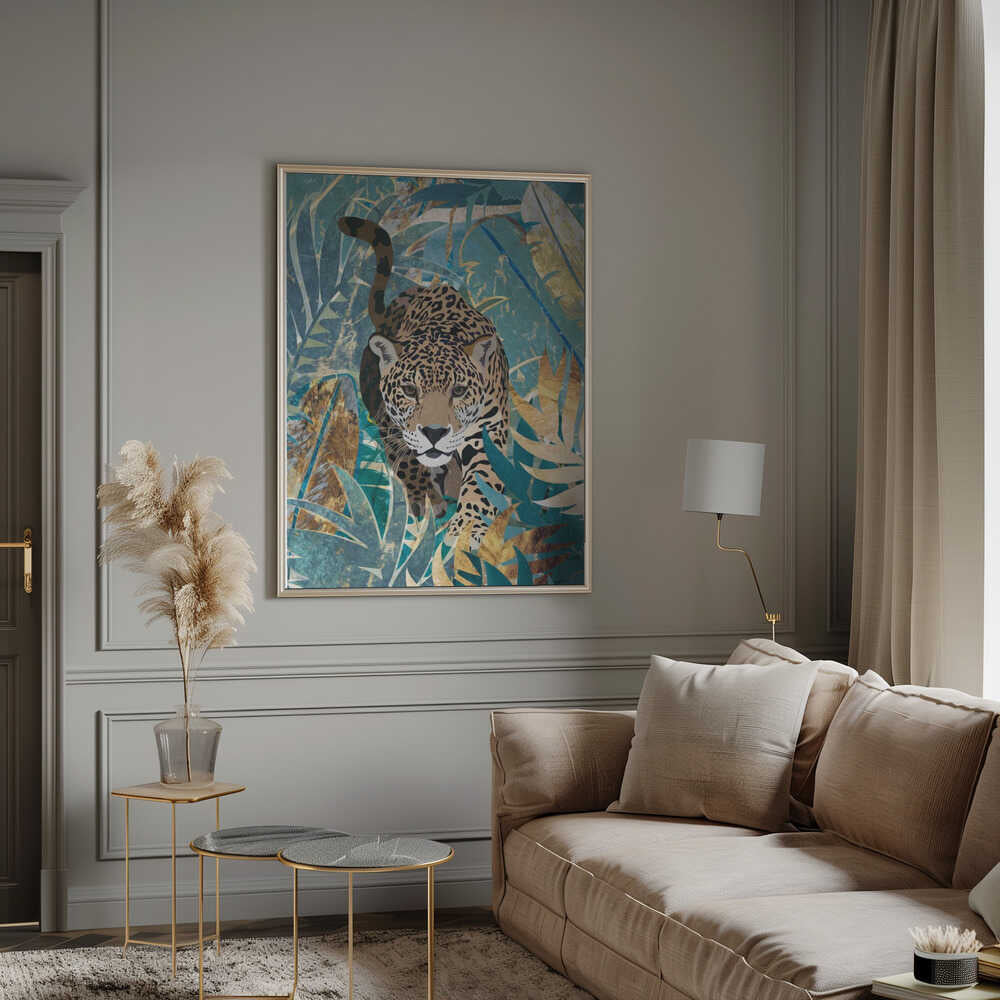 Wall art Jaguar Jungle 2
