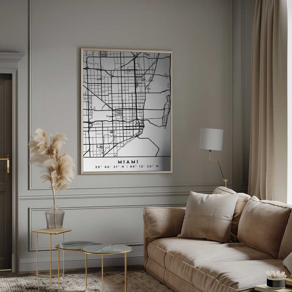Wall art Black Maps 53