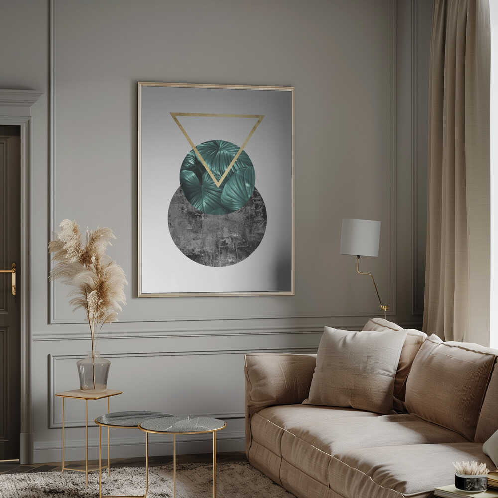 Wall art Botanical and geometric Shape