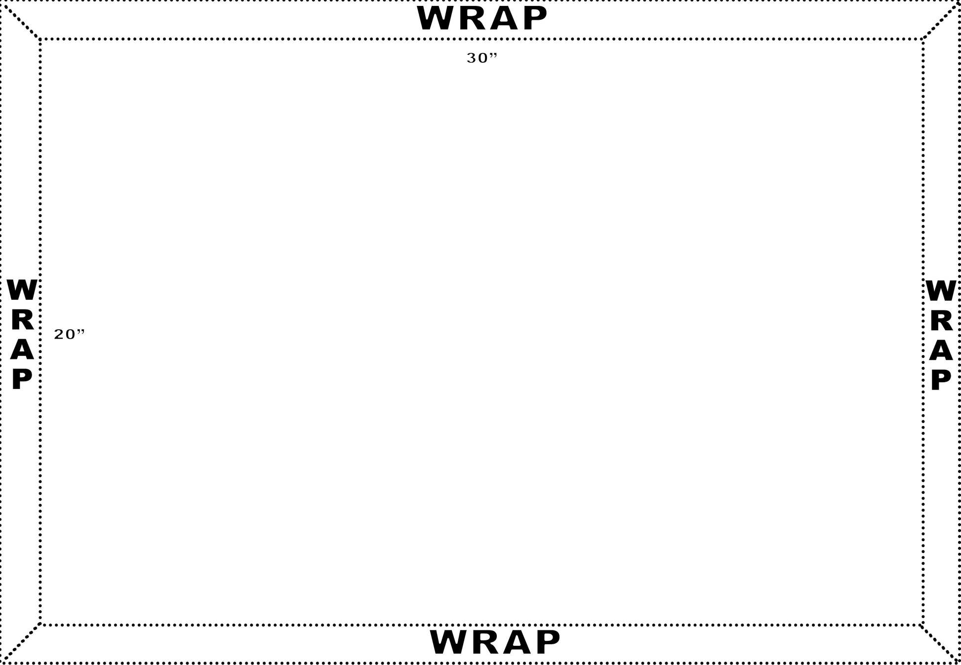 custom print canvas 48X16 Inches-Edges WRAP Landscape