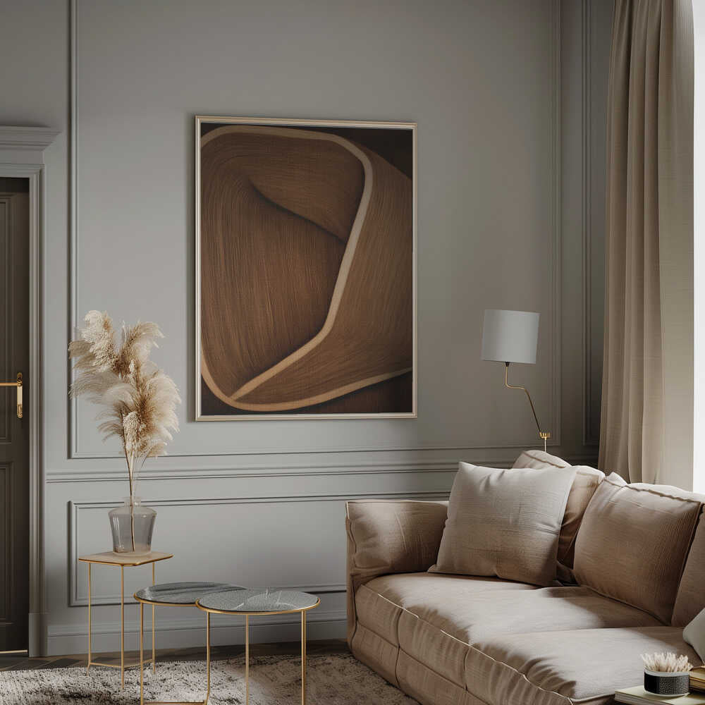 Wall art Caramel lines II