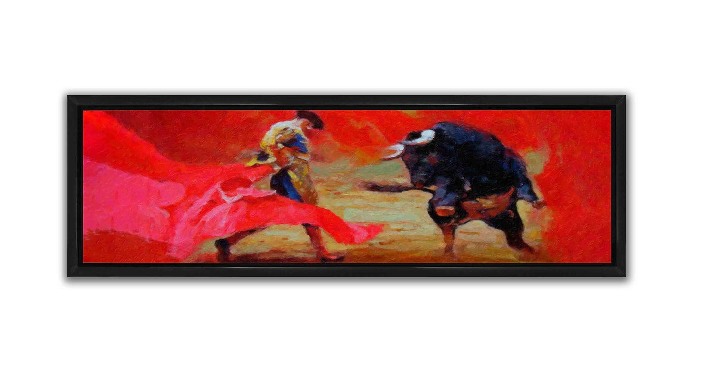 Set of 2 34X11 Framed Canvases