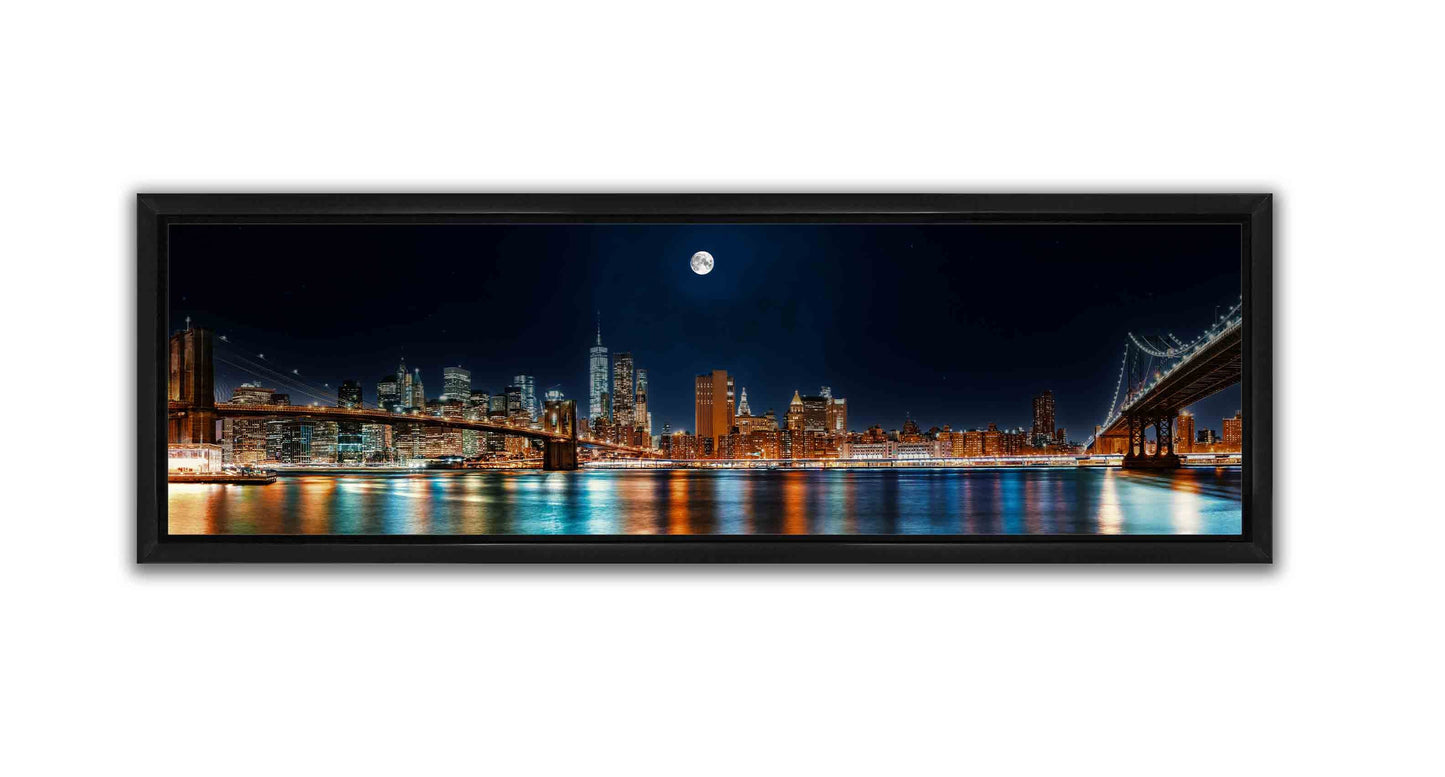 Set of 2 34X11 Framed Canvases