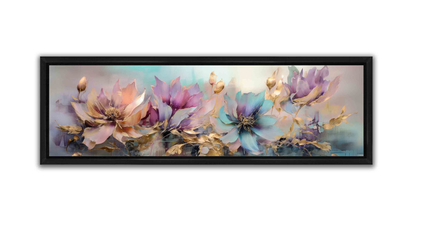 Set of 2 34X11 Framed Canvases