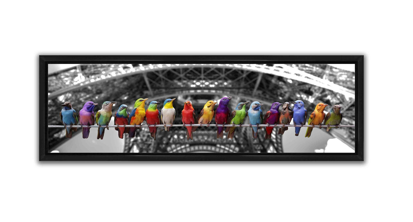 Set of 2 34X11 Framed Canvases
