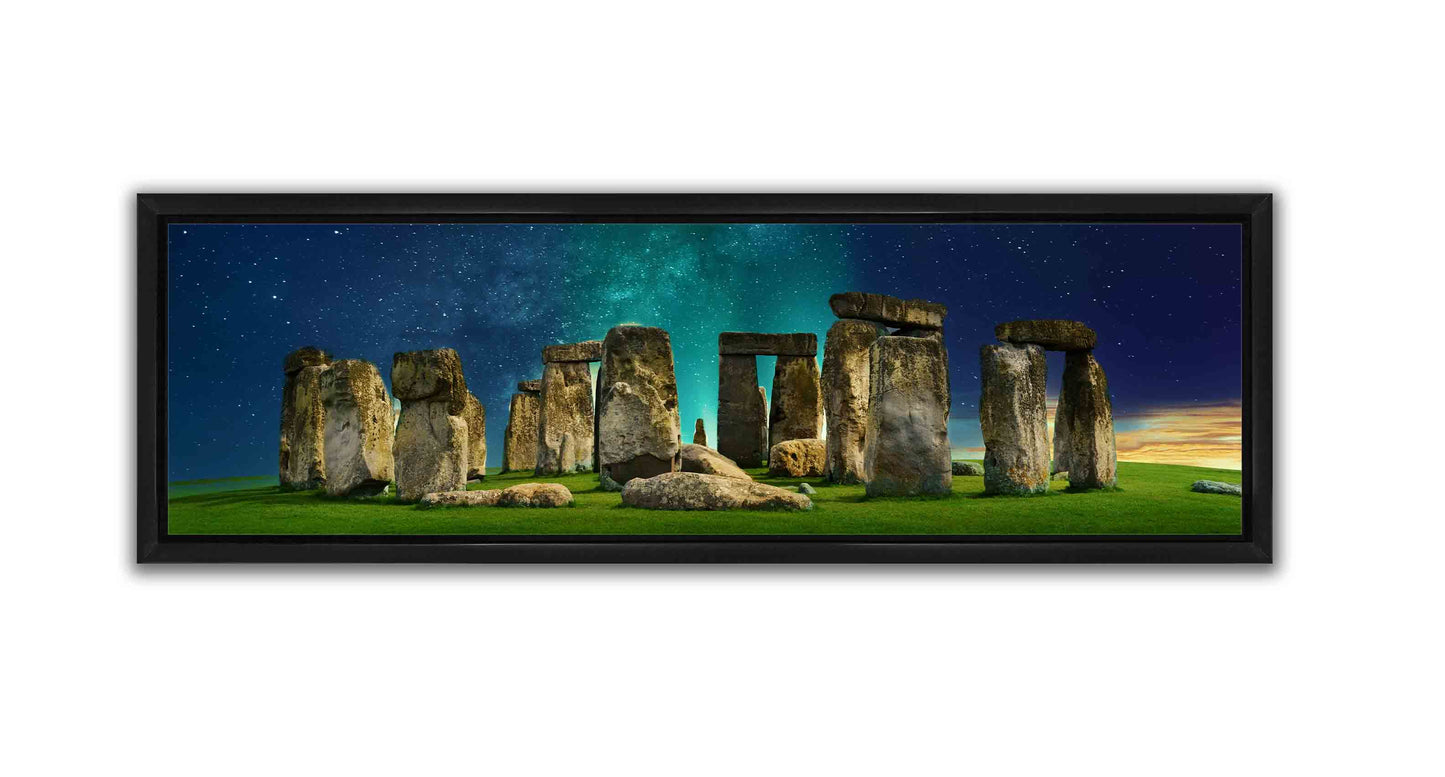 Set of 2 34X11 Framed Canvases