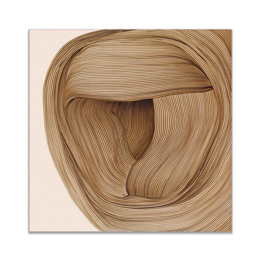 Wall art Line Drawing tan hues