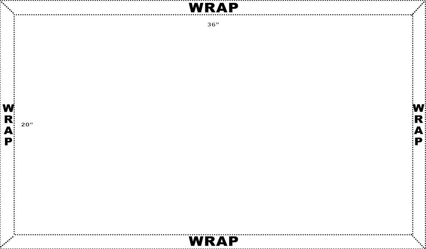 custom print canvas 54X36 Inches-Edges WRAP Landscape